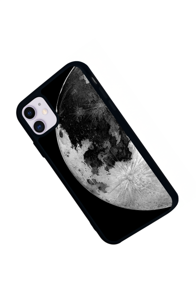 iPhone 11 Uyumlu Ay Tasarımlı Glossy Premium Kılıf