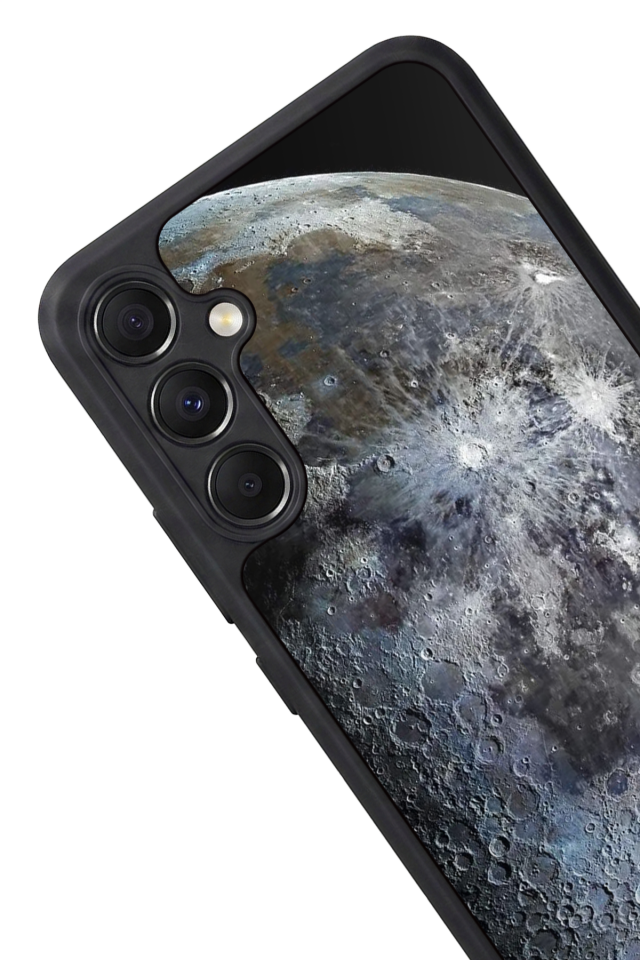 Samsung Galaxy M34 Uyumlu Ay Tasarımlı Glossy Premium Kılıf