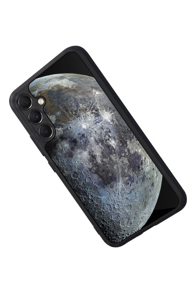 Samsung Galaxy M34 Uyumlu Ay Tasarımlı Glossy Premium Kılıf