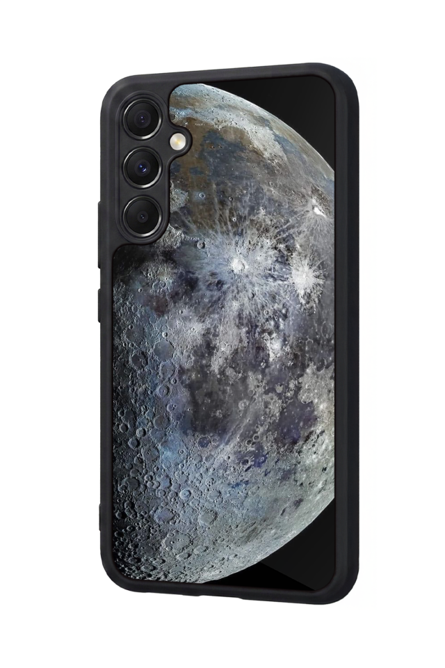 Samsung Galaxy M34 Uyumlu Ay Tasarımlı Glossy Premium Kılıf