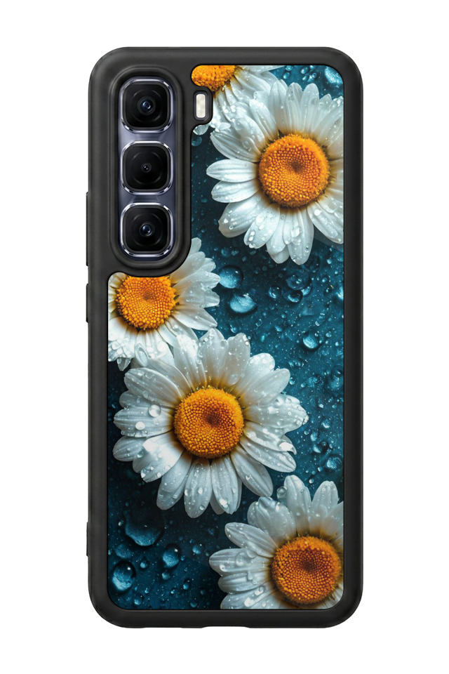 Infinix Hot 60 Pro Plus Uyumlu Cicek Tasarımlı Glossy Premium Kılıf