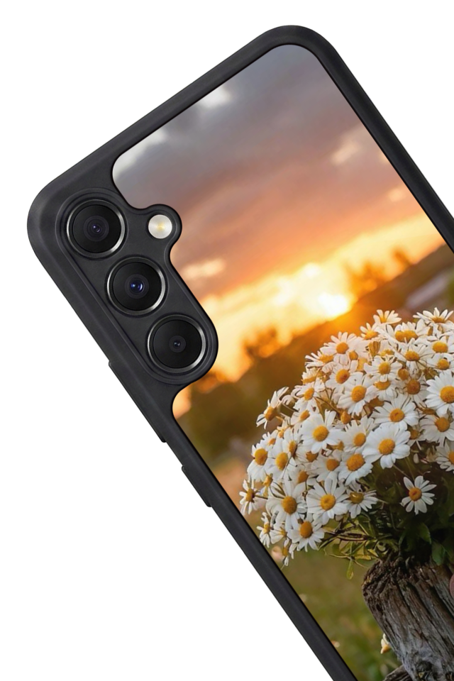 Samsung Galaxy A34 Uyumlu Cicek Tasarımlı Glossy Premium Kılıf