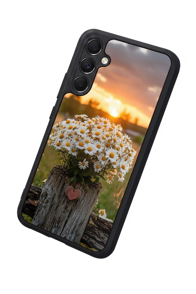 Samsung Galaxy A34 Uyumlu Cicek Tasarımlı Glossy Premium Kılıf
