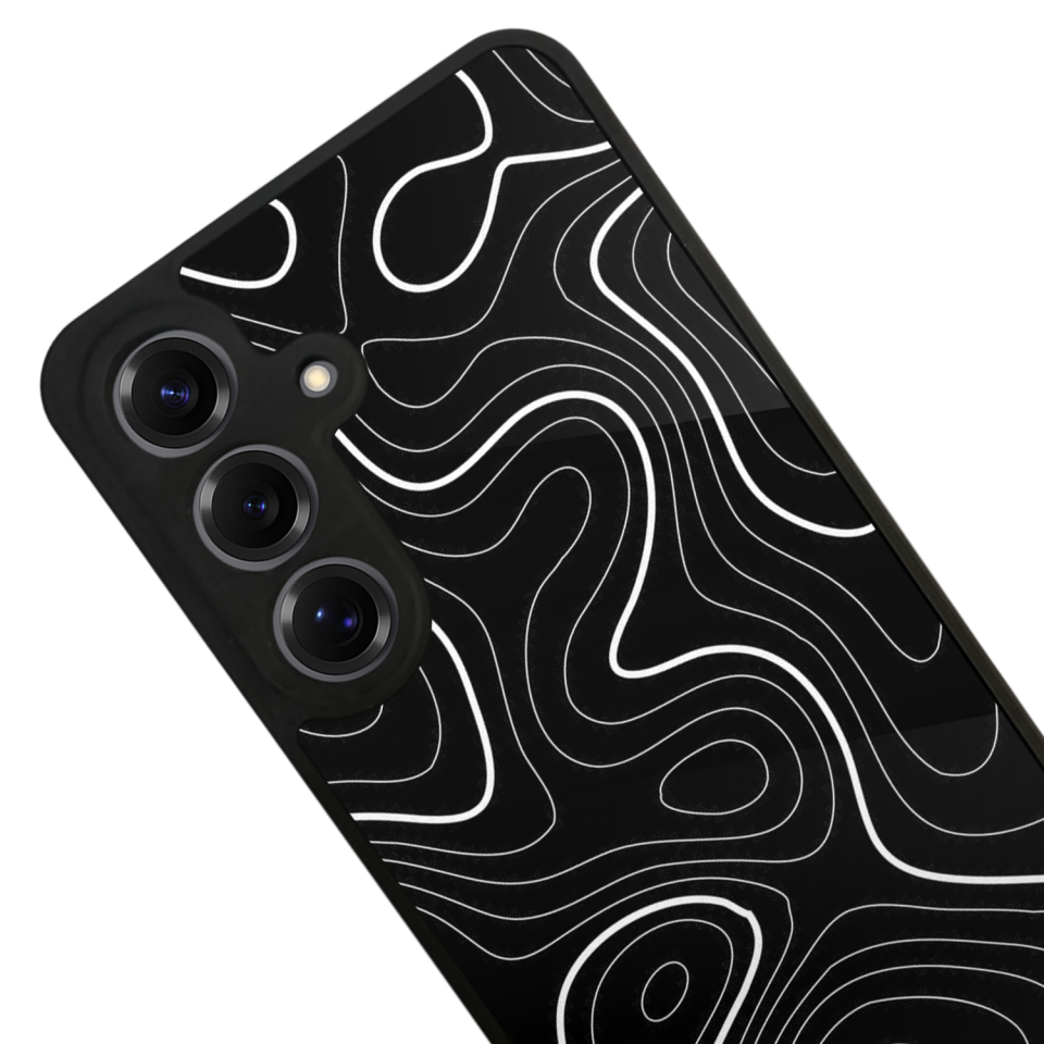 Samsung Galaxy S25 Uyumlu Çizgi Sanatı Tasarımlı Glossy Premium Kılıf