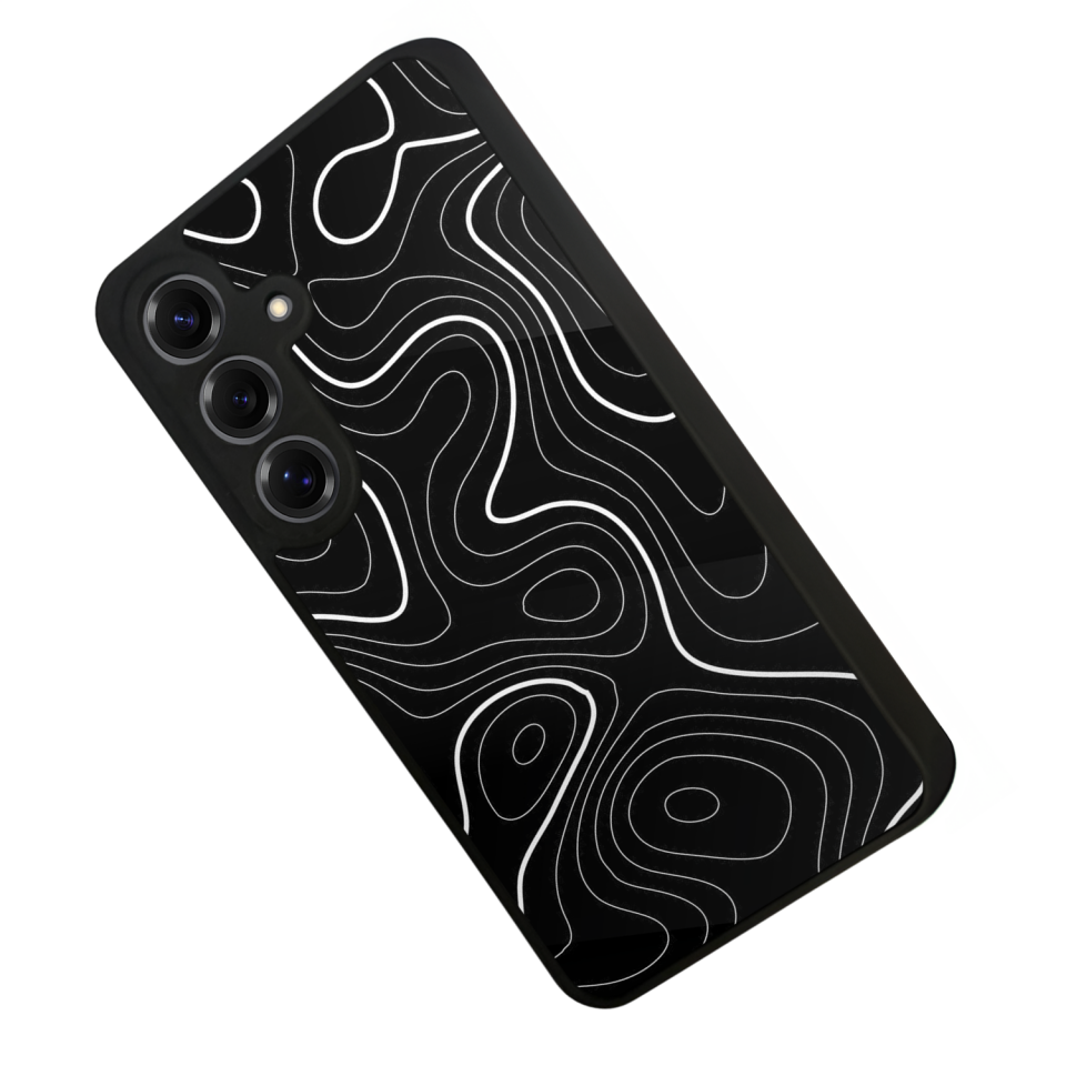 Samsung Galaxy S25 Uyumlu Çizgi Sanatı Tasarımlı Glossy Premium Kılıf