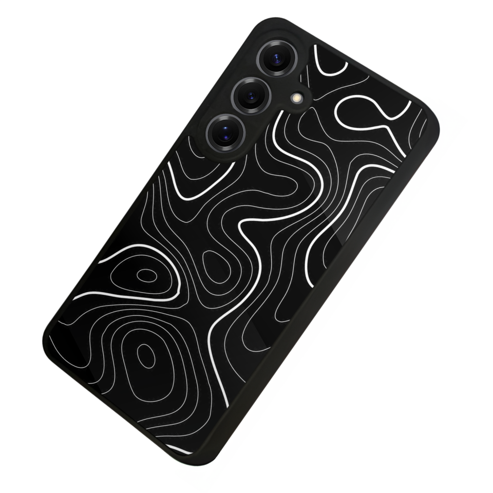 Samsung Galaxy S25 Uyumlu Çizgi Sanatı Tasarımlı Glossy Premium Kılıf