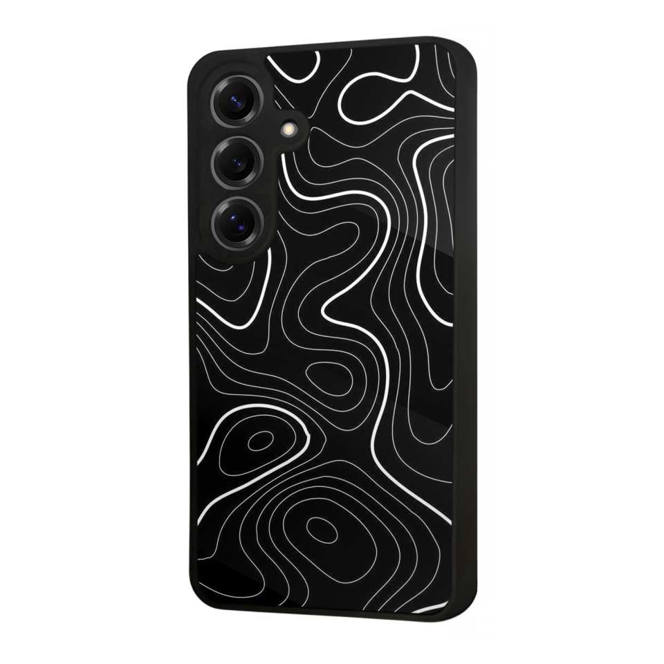 Samsung Galaxy S25 Uyumlu Çizgi Sanatı Tasarımlı Glossy Premium Kılıf
