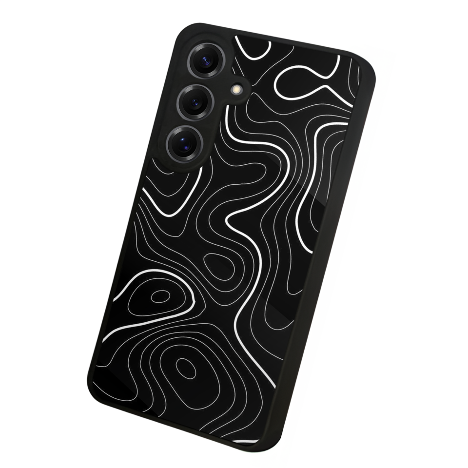 Samsung Galaxy S25 Uyumlu Çizgi Sanatı Tasarımlı Glossy Premium Kılıf