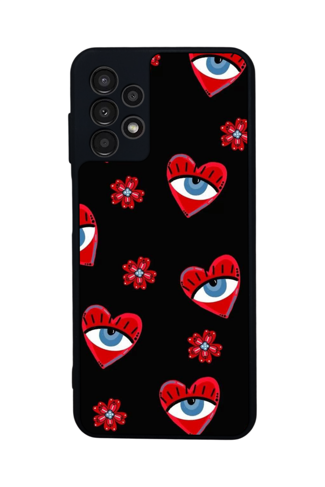 Samsung Galaxy A13 Uyumlu Göz Tasarımlı Glossy Premium Kılıf