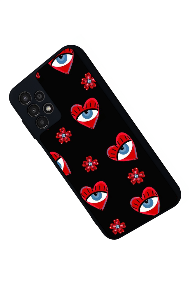 Samsung Galaxy A13 Uyumlu Göz Tasarımlı Glossy Premium Kılıf