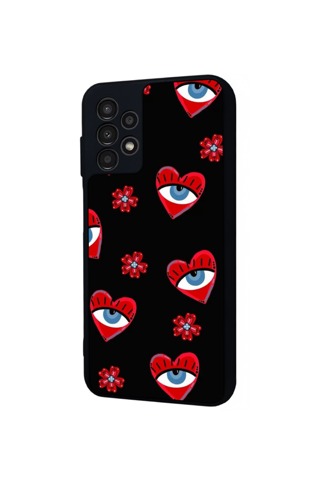 Samsung Galaxy A13 Uyumlu Göz Tasarımlı Glossy Premium Kılıf