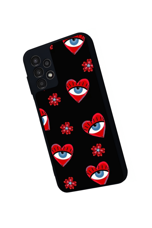 Samsung Galaxy A13 Uyumlu Göz Tasarımlı Glossy Premium Kılıf