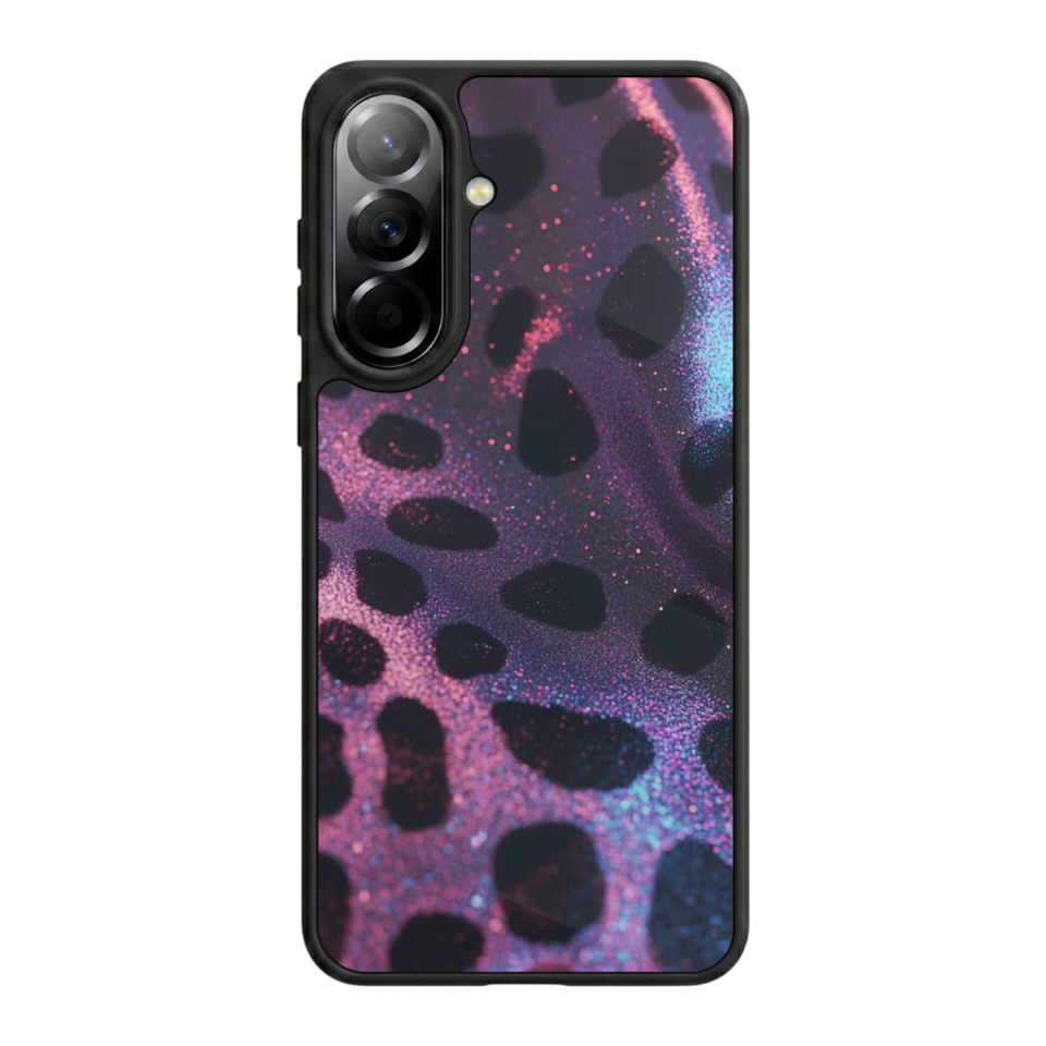Samsung Galaxy A37 Uyumlu Hologram Leopar Tasarımlı Glossy Premium Kılıf