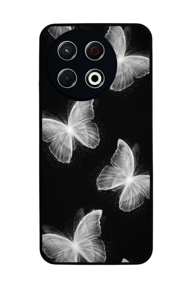 Tecno Spark 30 Pro Uyumlu Kelebek Tasarımlı Glossy Premium Kılıf