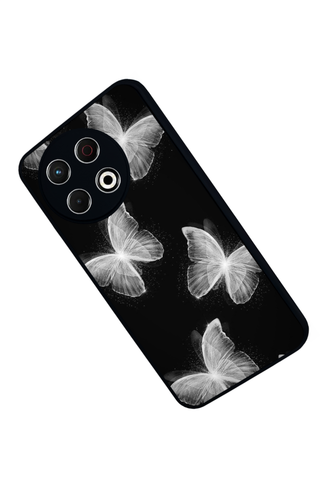 Tecno Spark 30 Pro Uyumlu Kelebek Tasarımlı Glossy Premium Kılıf