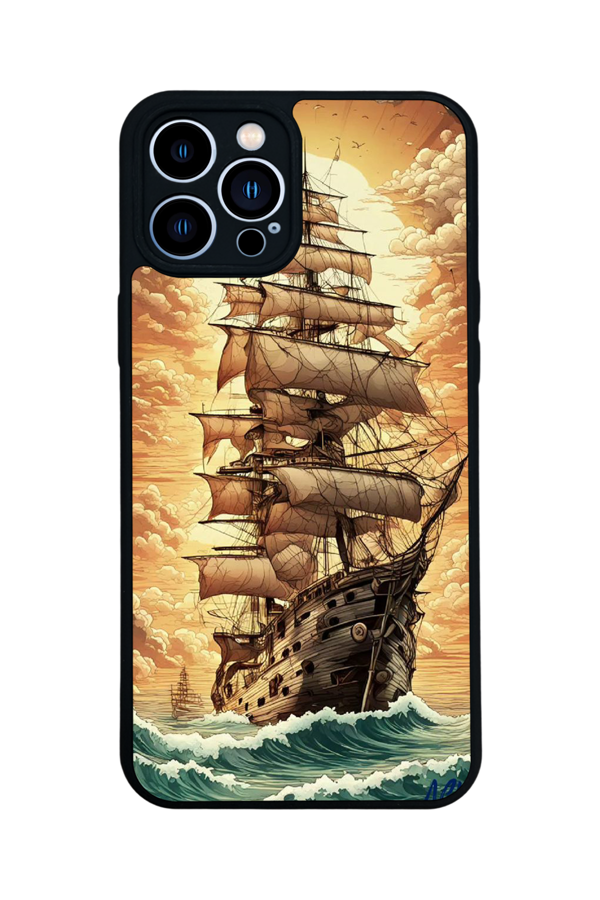 iPhone 13 Pro Max Uyumlu Korsan Tasarımlı Glossy Premium Kılıf