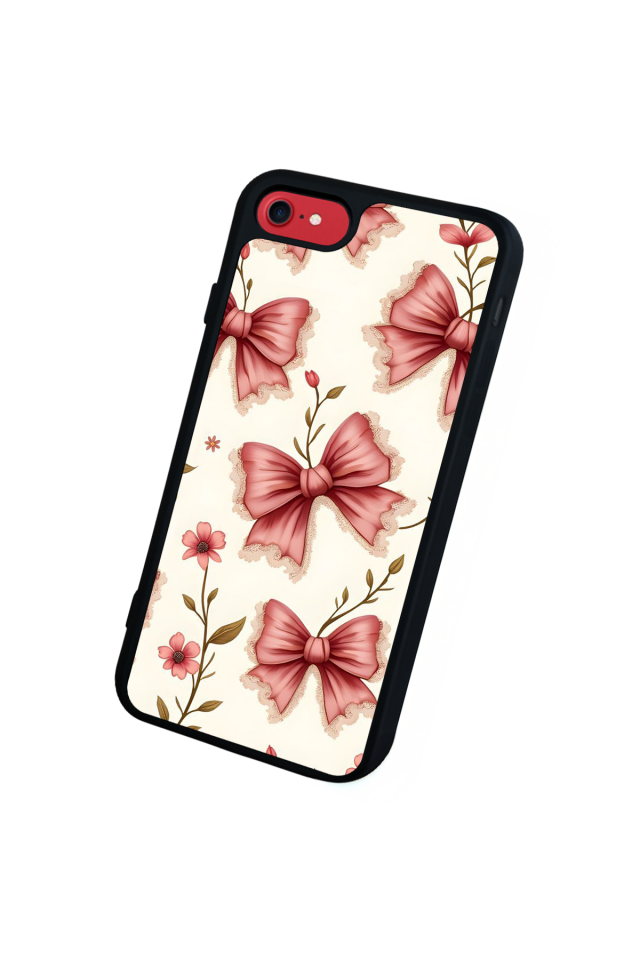 iPhone 7 Uyumlu Kurdele Tasarımlı Glossy Premium Kılıf