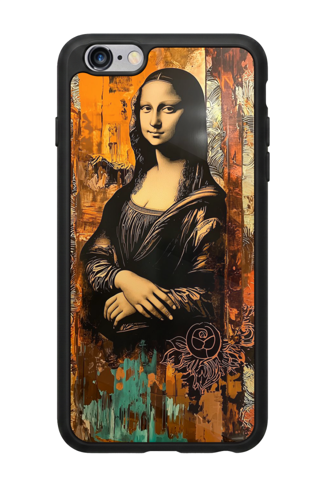 iPhone 6s Plus Uyumlu Monalisa Tasarımlı Glossy Premium Kılıf