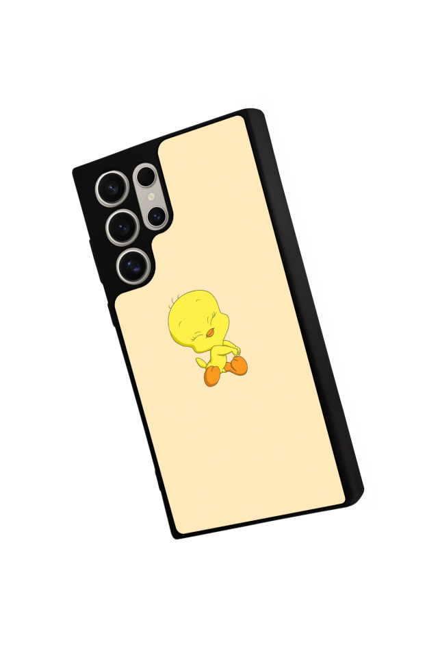 Samsung Galaxy S22 Ultra Uyumlu Tweety Tasarımlı Glossy Premium Kılıf