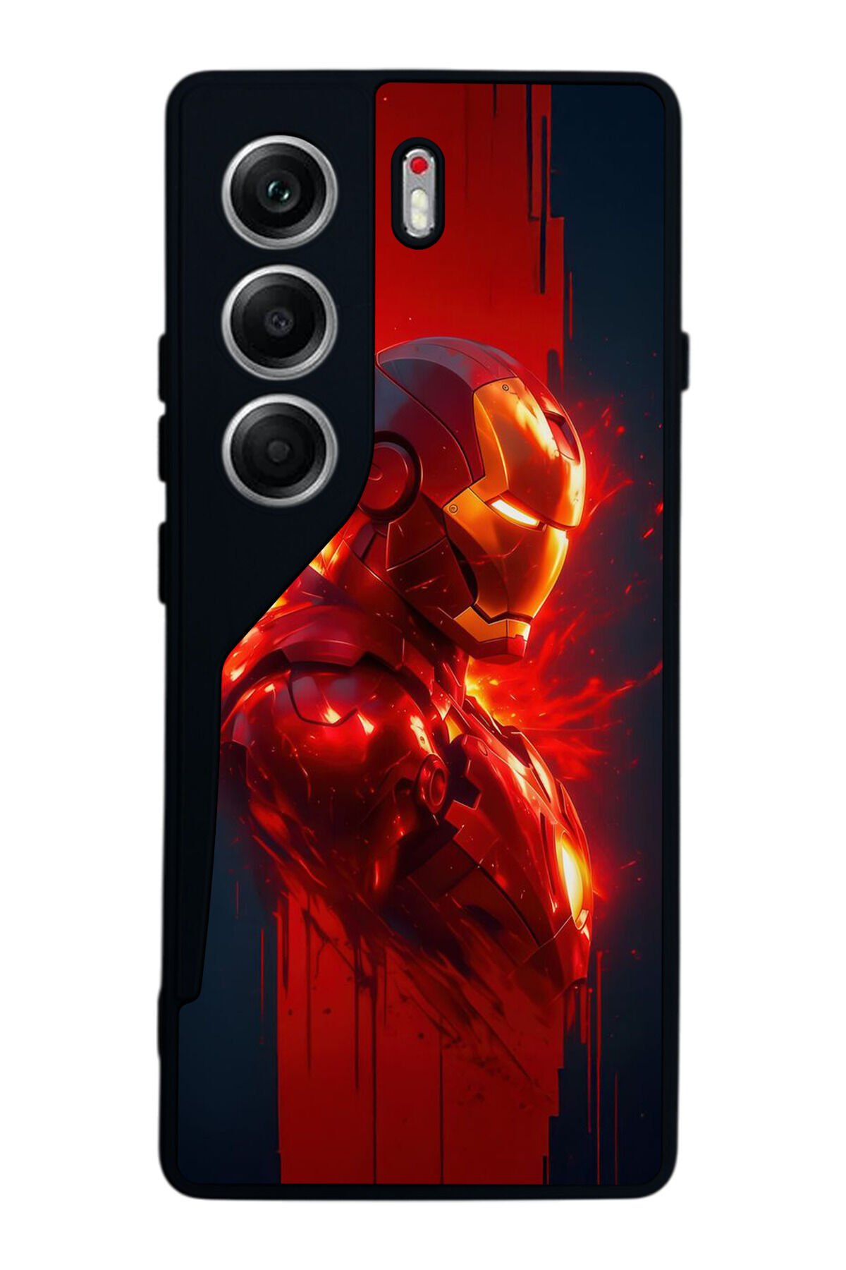 Tecno Camon 40 Uyumlu Iron Man ( Demir Adam ) Tasarımlı Glossy Premium Kılıf