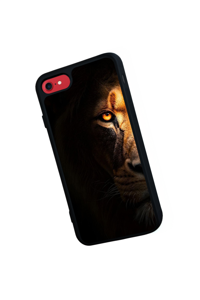 iPhone 8 Uyumlu Aslan Tasarımlı Glossy Premium Kılıf