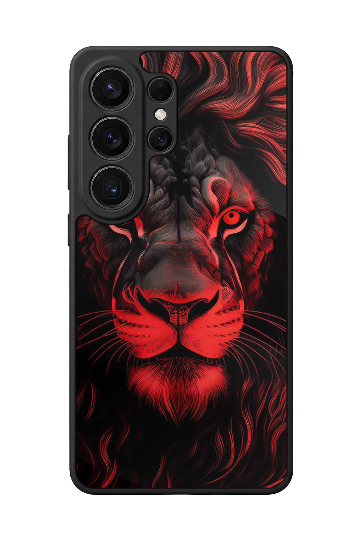 Samsung Galaxy S26 Ultra Uyumlu Aslan Tasarımlı Glossy Premium Kılıf