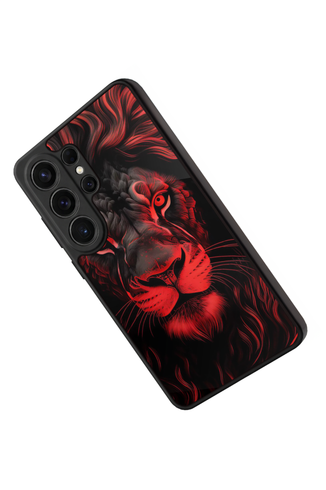 Samsung Galaxy S26 Ultra Uyumlu Aslan Tasarımlı Glossy Premium Kılıf