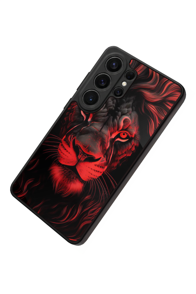 Samsung Galaxy S26 Ultra Uyumlu Aslan Tasarımlı Glossy Premium Kılıf