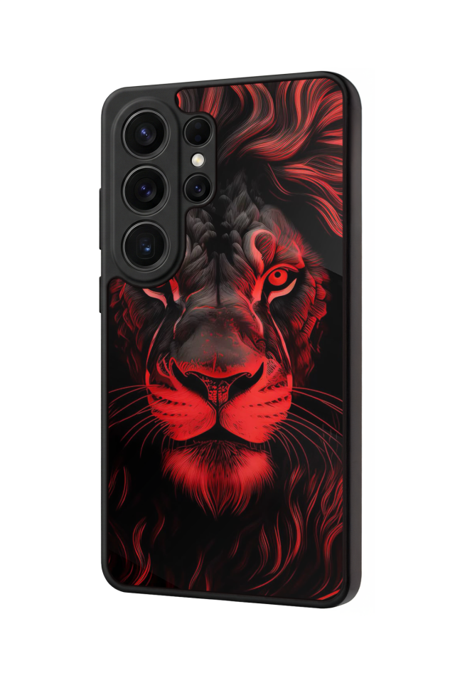 Samsung Galaxy S26 Ultra Uyumlu Aslan Tasarımlı Glossy Premium Kılıf