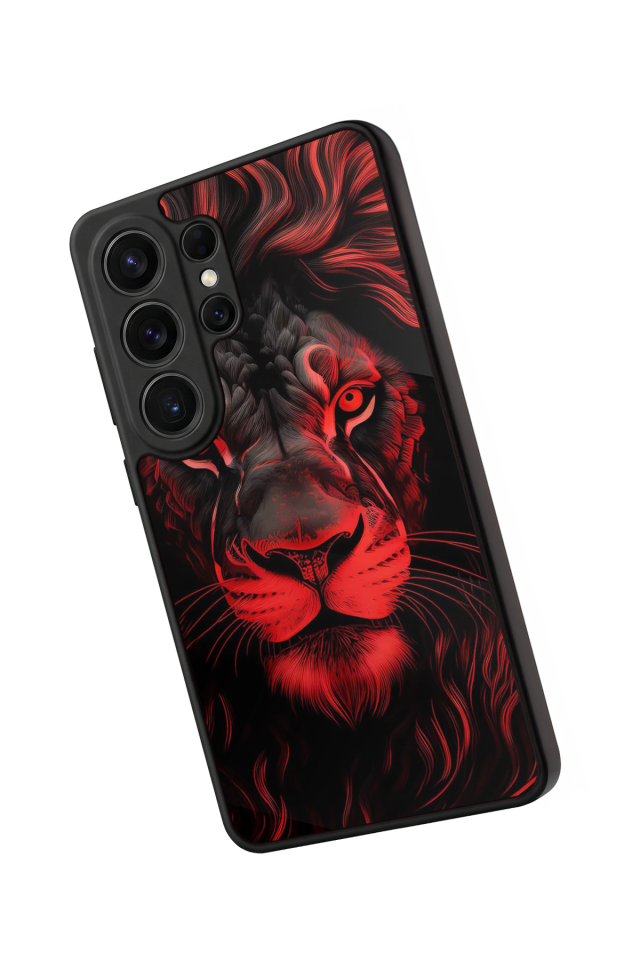 Samsung Galaxy S26 Ultra Uyumlu Aslan Tasarımlı Glossy Premium Kılıf