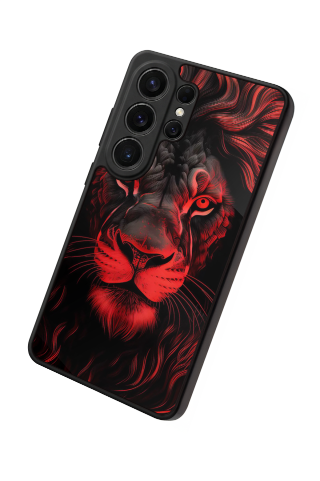 Samsung Galaxy S26 Ultra Uyumlu Aslan Tasarımlı Glossy Premium Kılıf