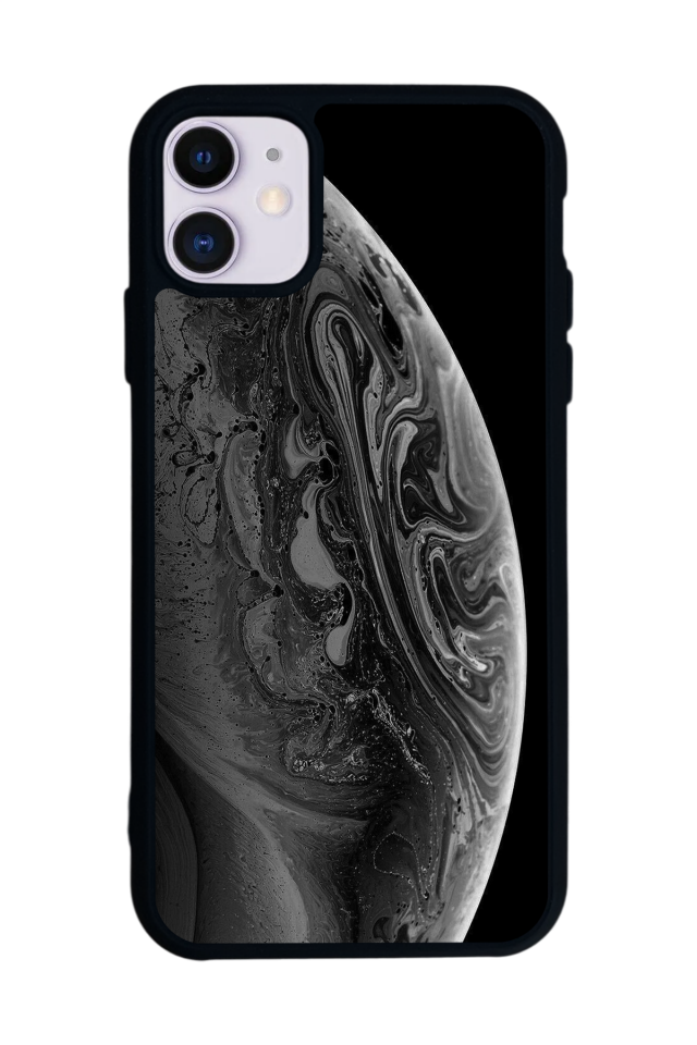 iPhone 11 Uyumlu Ay Tasarımlı Glossy Premium Kılıf