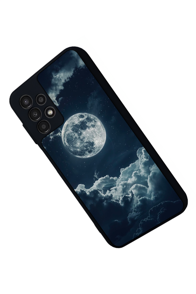 Samsung Galaxy A13 Uyumlu Ay Tasarımlı Glossy Premium Kılıf