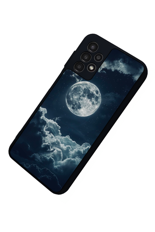 Samsung Galaxy A13 Uyumlu Ay Tasarımlı Glossy Premium Kılıf