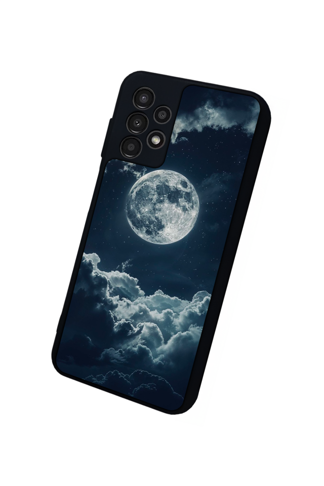 Samsung Galaxy A13 Uyumlu Ay Tasarımlı Glossy Premium Kılıf