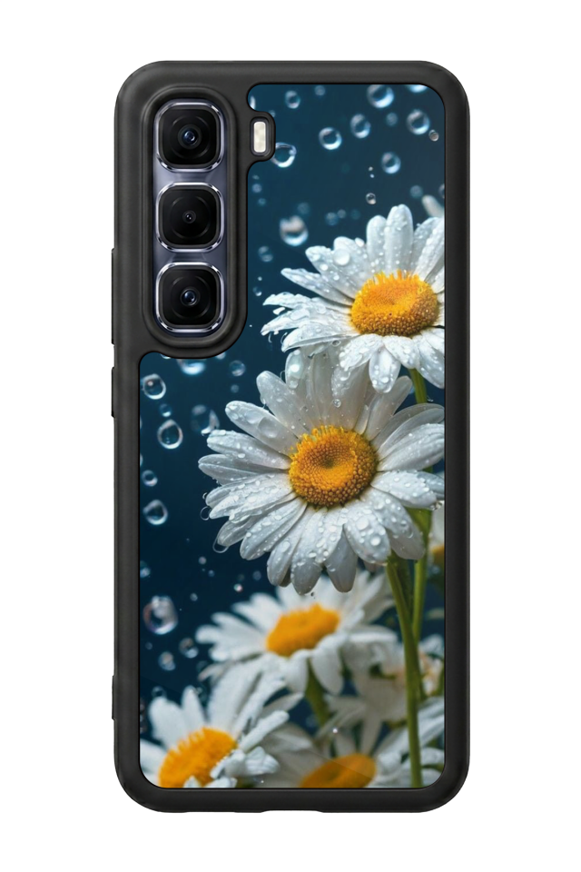 Infinix Hot 60 Pro Plus Uyumlu Cicek Tasarımlı Glossy Premium Kılıf