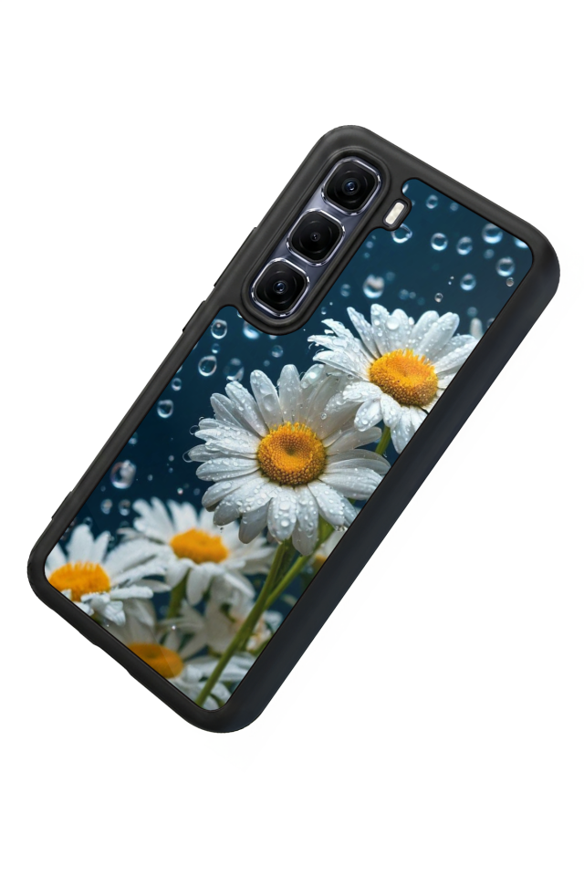 Infinix Hot 60 Pro Plus Uyumlu Cicek Tasarımlı Glossy Premium Kılıf