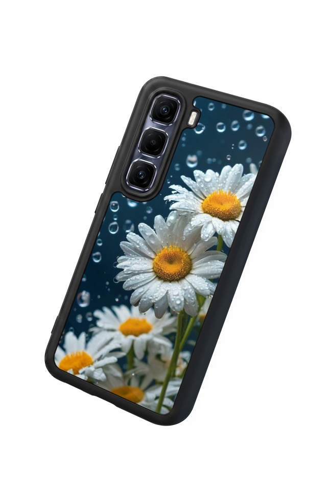 Infinix Hot 60 Pro Plus Uyumlu Cicek Tasarımlı Glossy Premium Kılıf