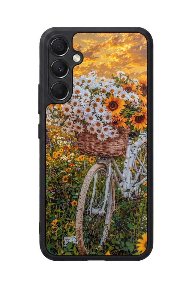Samsung Galaxy A34 Uyumlu Cicek Tasarımlı Glossy Premium Kılıf