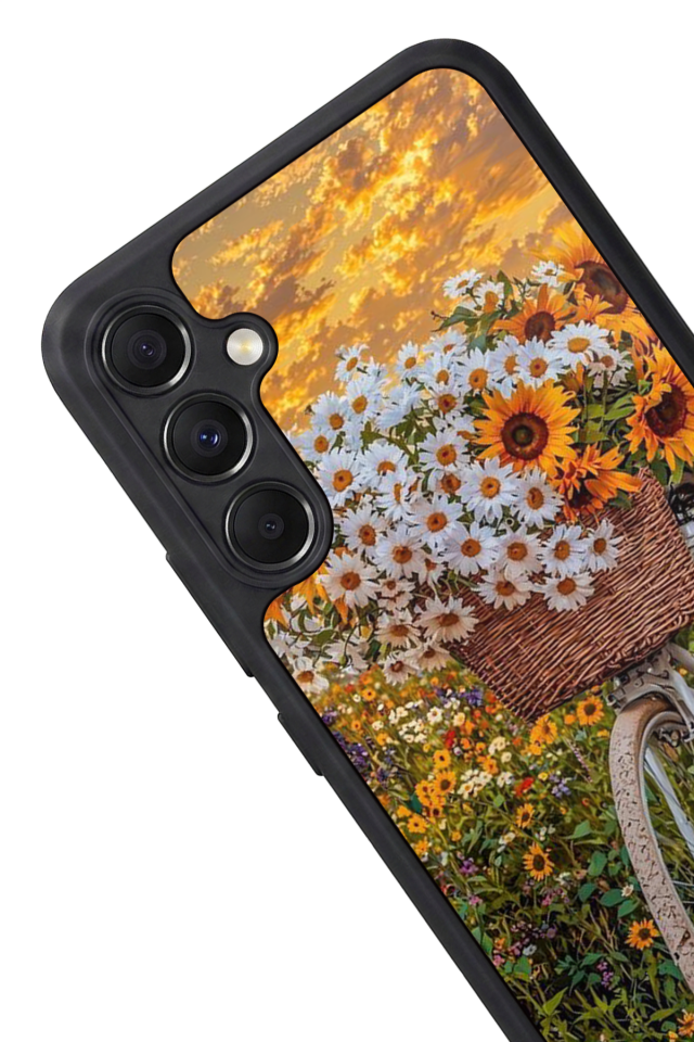 Samsung Galaxy A34 Uyumlu Cicek Tasarımlı Glossy Premium Kılıf