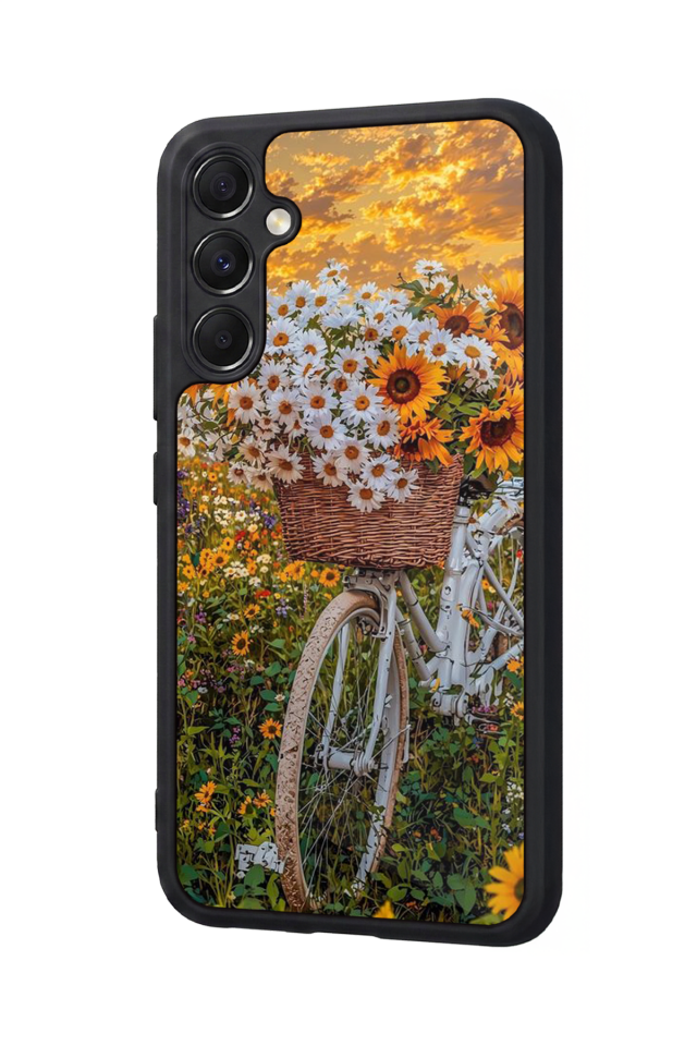 Samsung Galaxy A34 Uyumlu Cicek Tasarımlı Glossy Premium Kılıf