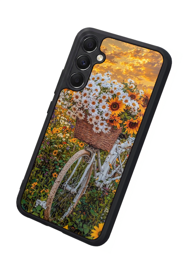 Samsung Galaxy A34 Uyumlu Cicek Tasarımlı Glossy Premium Kılıf