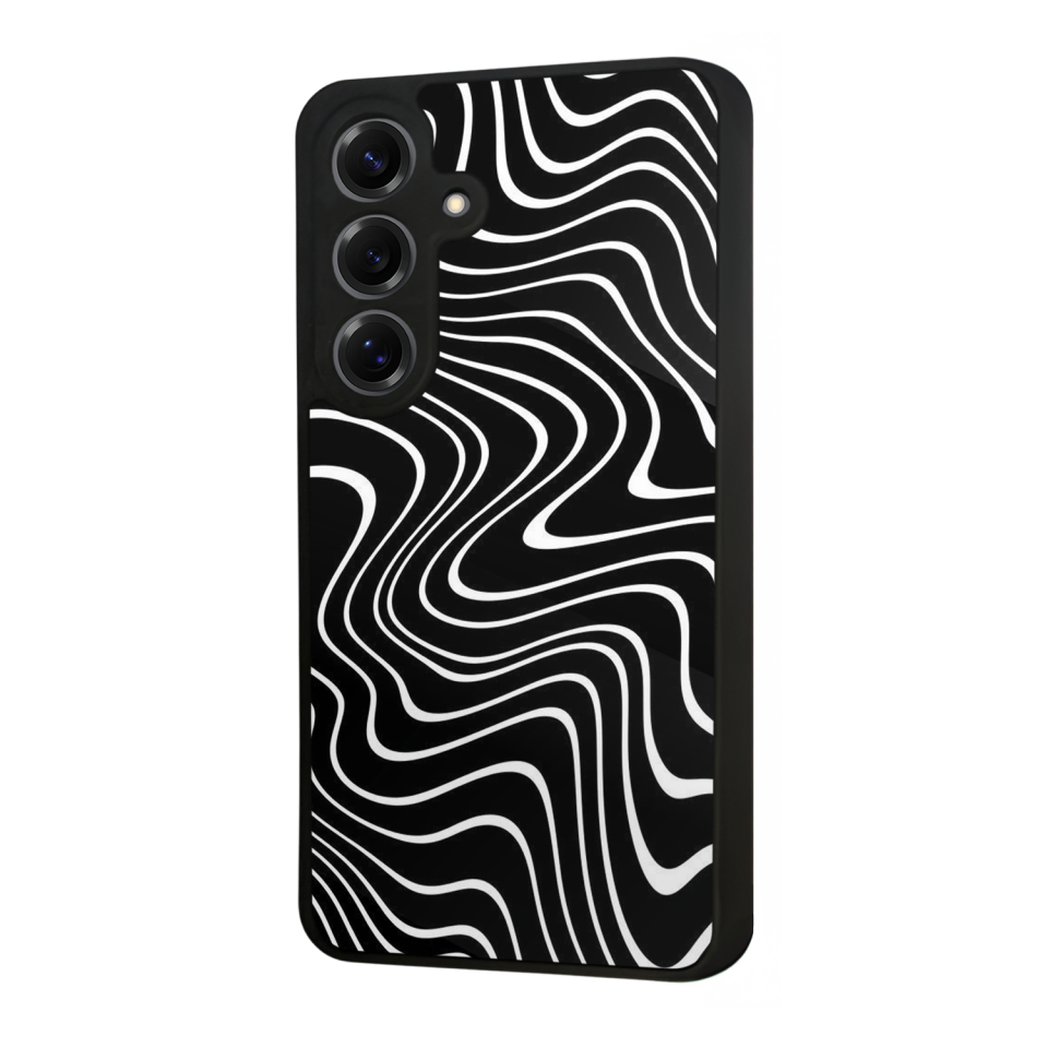 Samsung Galaxy S25 Uyumlu Çizgi Sanatı Tasarımlı Glossy Premium Kılıf