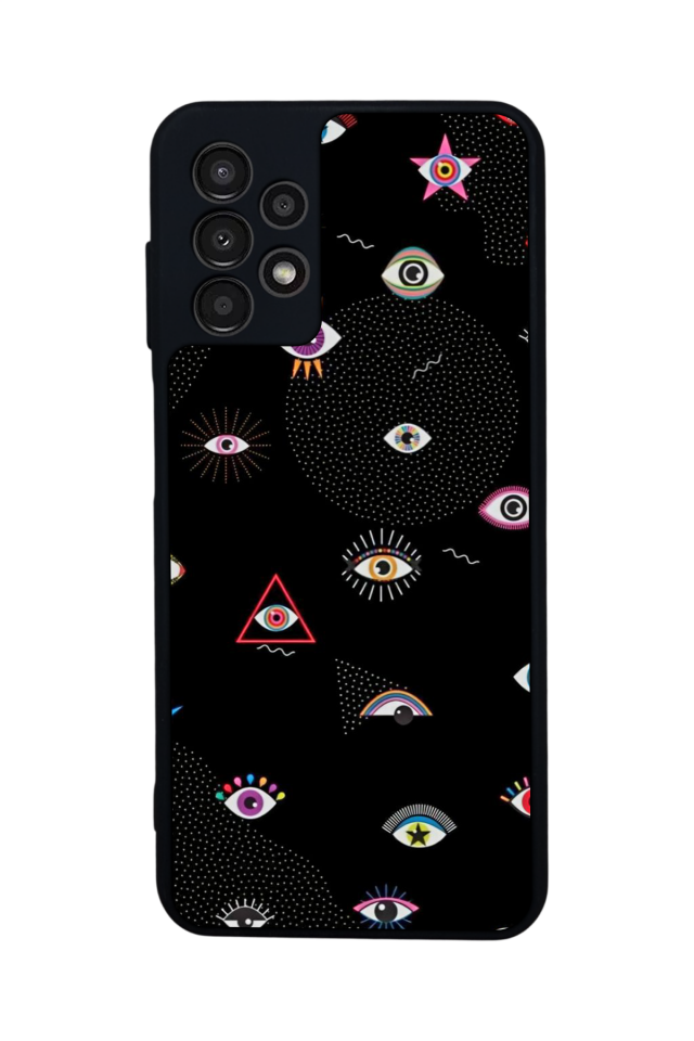 Samsung Galaxy A13 Uyumlu Göz Tasarımlı Glossy Premium Kılıf