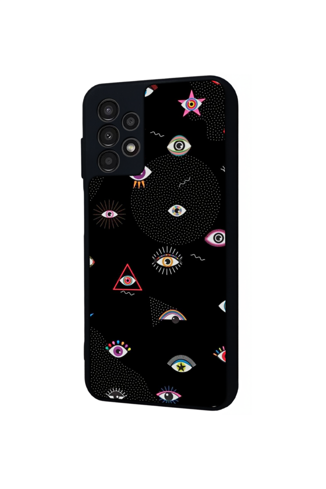 Samsung Galaxy A13 Uyumlu Göz Tasarımlı Glossy Premium Kılıf