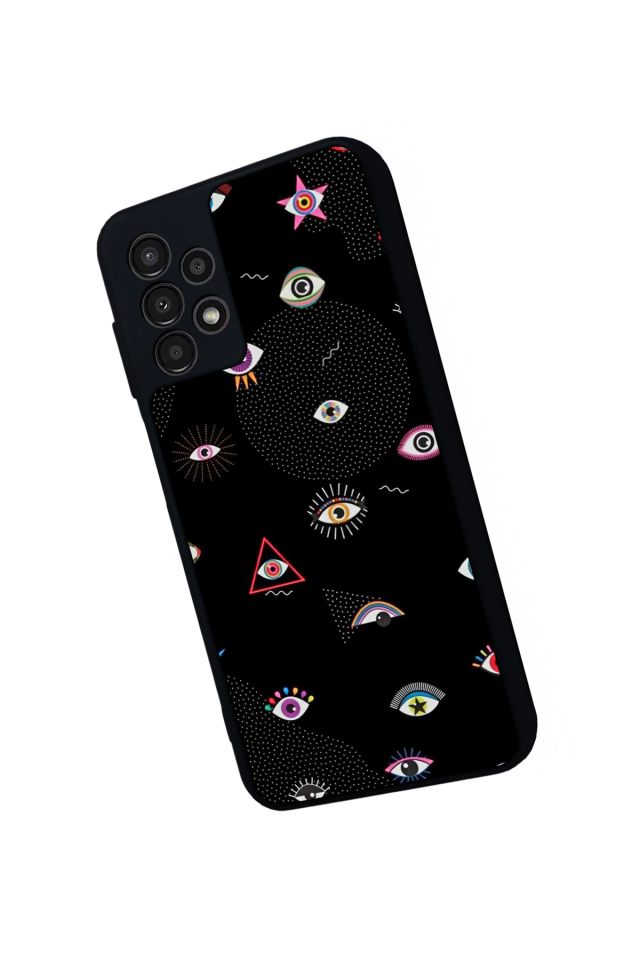 Samsung Galaxy A13 Uyumlu Göz Tasarımlı Glossy Premium Kılıf