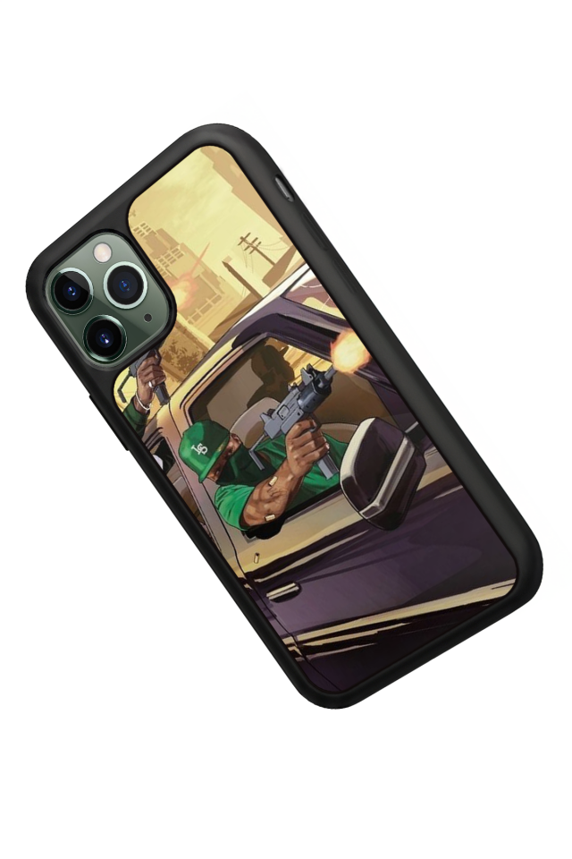 iPhone 11 Pro Max Uyumlu GTA Tasarımlı Glossy Premium Kılıf