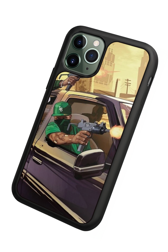 iPhone 11 Pro Max Uyumlu GTA Tasarımlı Glossy Premium Kılıf