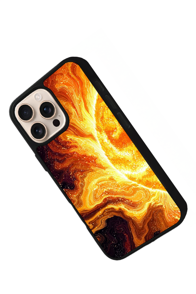 iPhone 14 Pro Uyumlu Gunes Tasarımlı Glossy Premium Kılıf