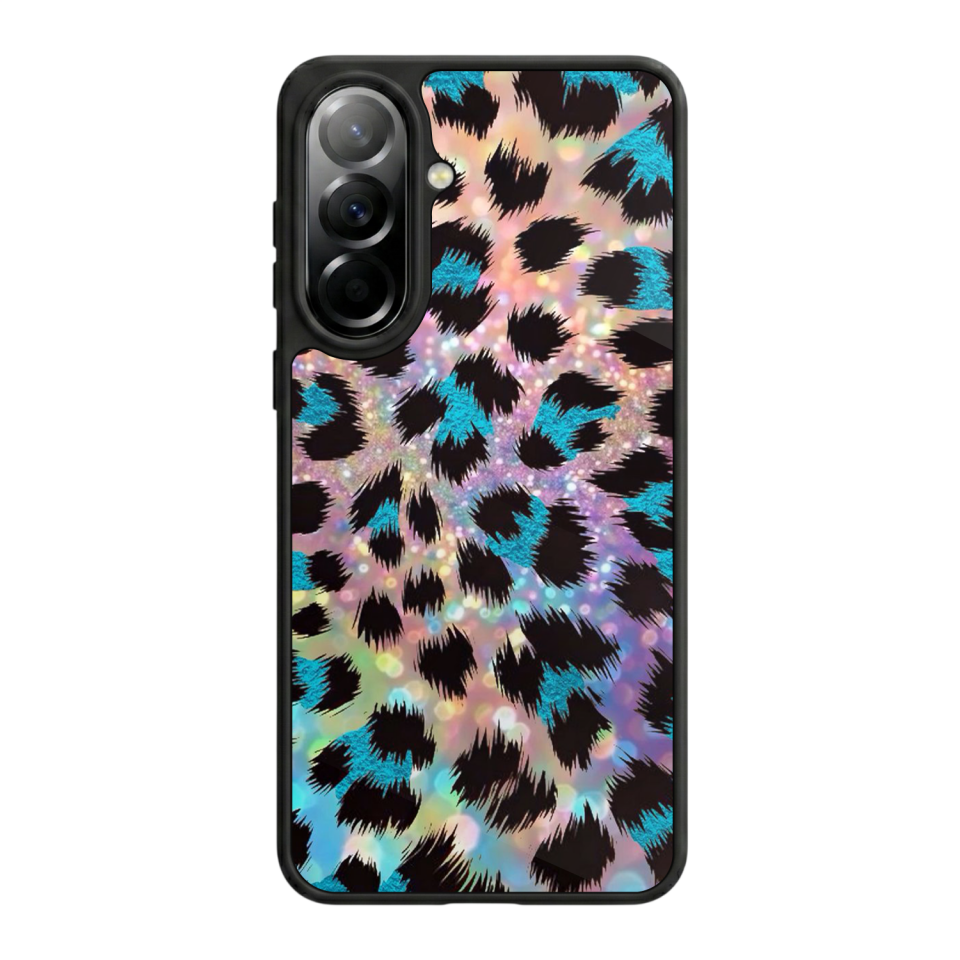Samsung Galaxy A37 Uyumlu Hologram Leopar Tasarımlı Glossy Premium Kılıf